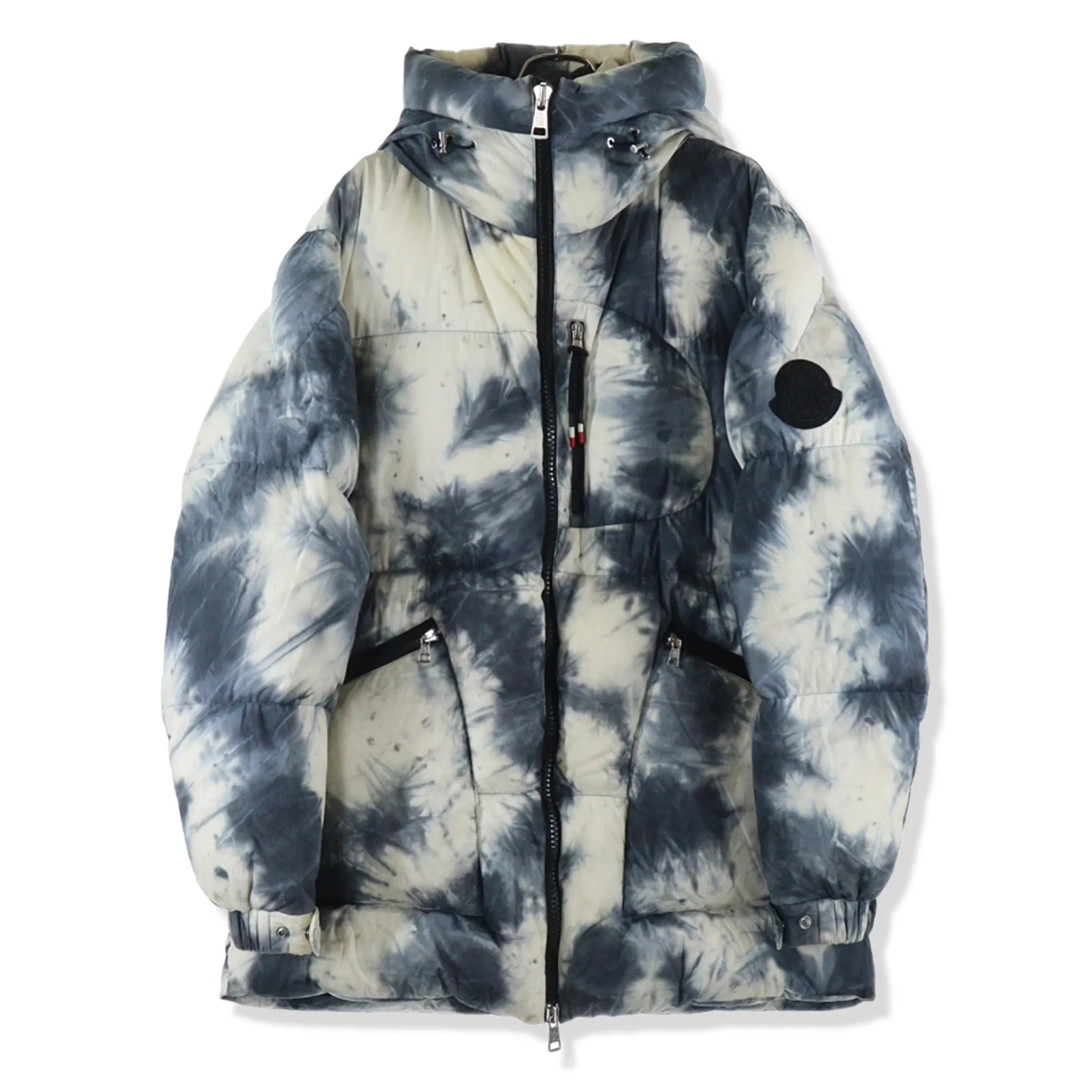 Front View of Preloved - Moncler Genius 2 Juele 1952 White and Black Down Parka Jacket